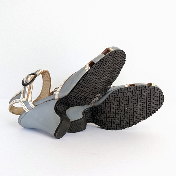 🇵🇹 Fly Girl By Fly London Block Heel Leather Sandals Made In Portugal - Picture 7 of 11